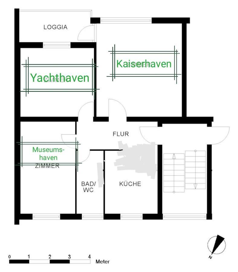 Ferienwohnung Breitschuhs Havenwelten Bremerhaven Esterno foto