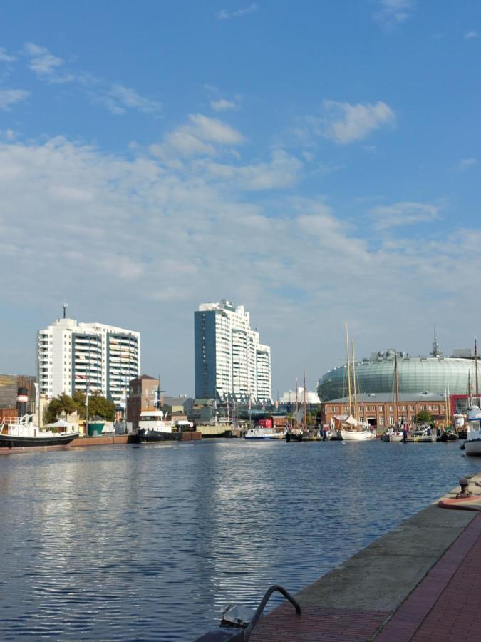 Ferienwohnung Breitschuhs Havenwelten Bremerhaven Esterno foto